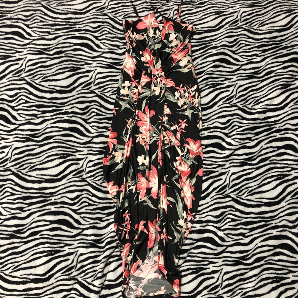 Charlotte Russe Floral Strap Maxi Dress